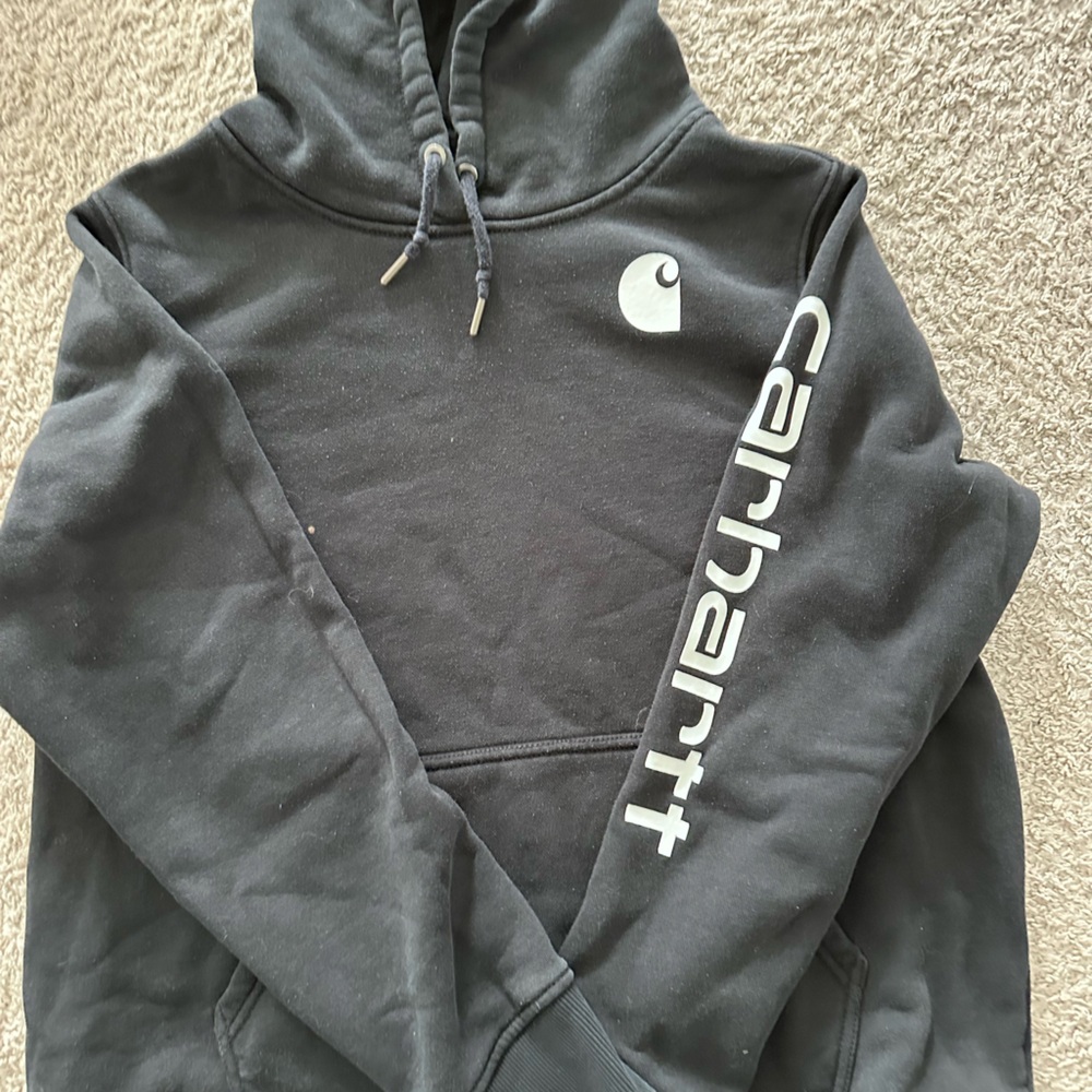 Carhartt Black Hoodie with Logo